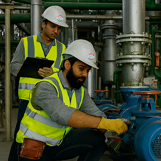 Industrial plant maintenance and equipment inspection works